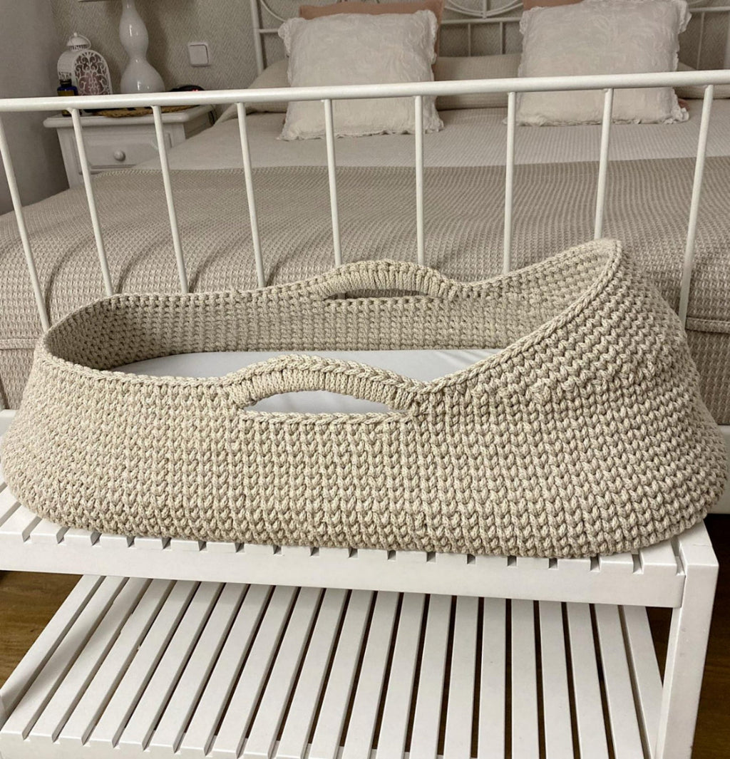 Moisés de macramé hecho a mano