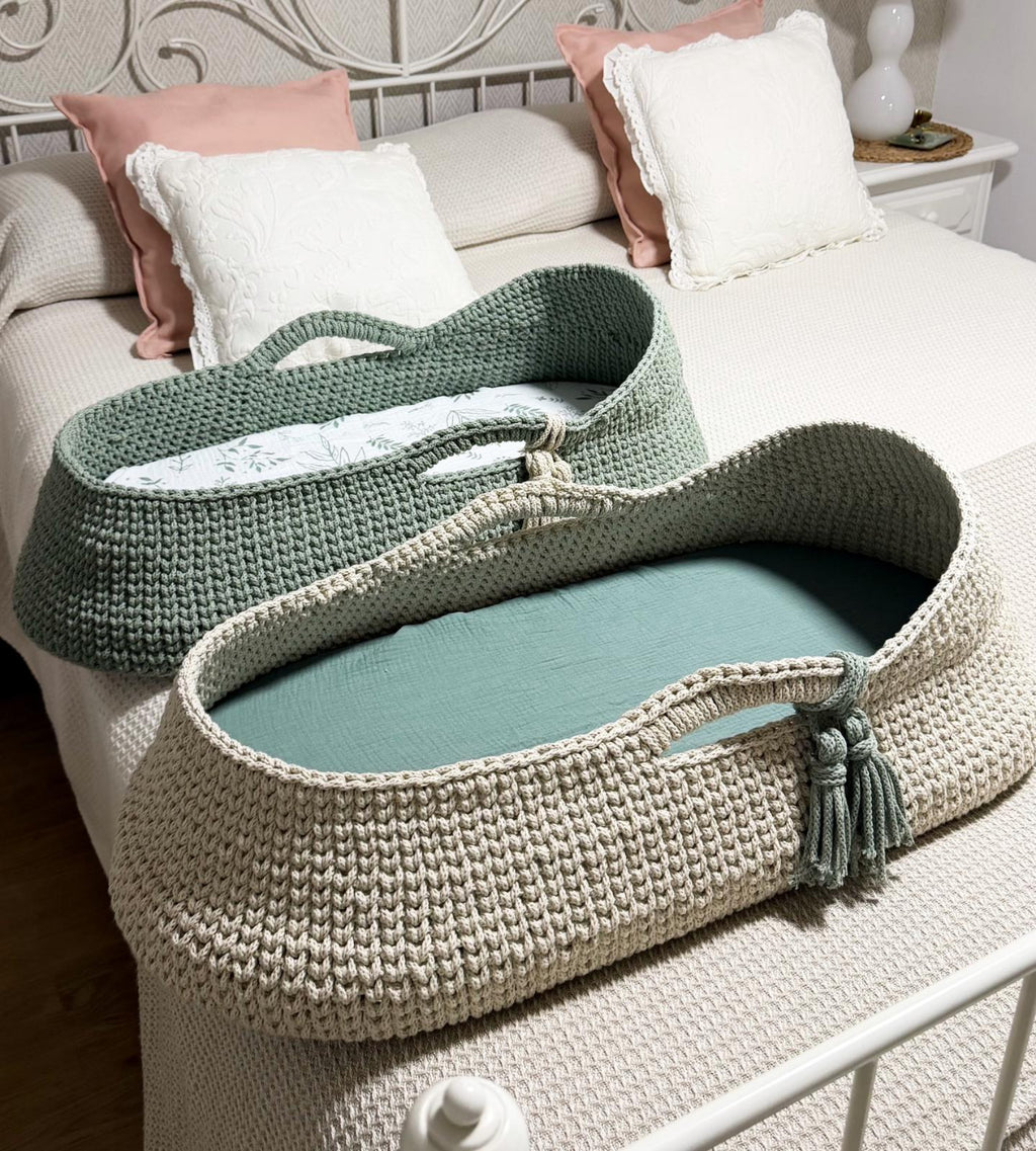 Moisés de macramé hecho a mano