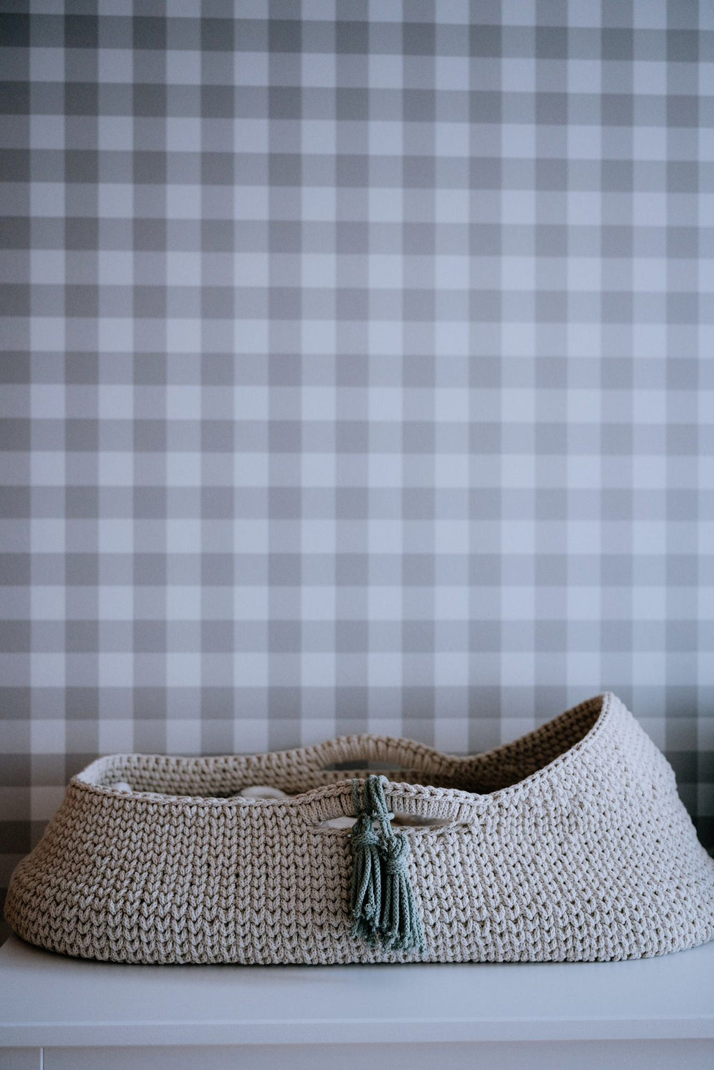 Moisés de macramé hecho a mano